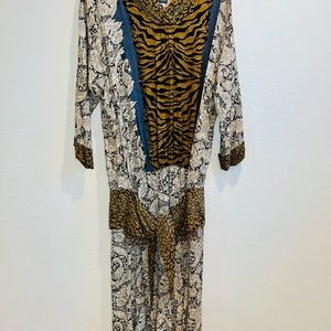 Vtg Animal Paisley w/Beaded Tie